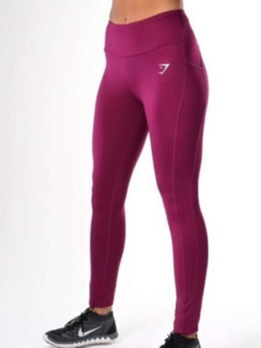 Gymshark pink fuchsia workout leggings women size Small